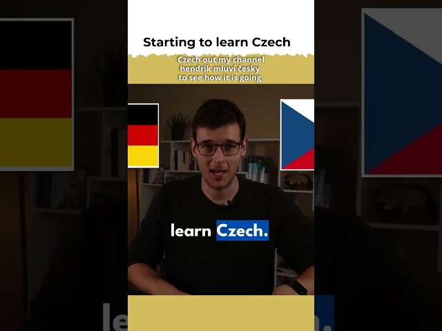 I STARTED TO LEARN CZECH