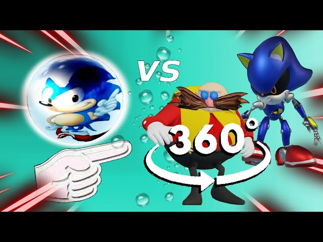 360 VR - Sonics and Fingers vs Dr Eggman and Metal Sonic - BALLS BOXING