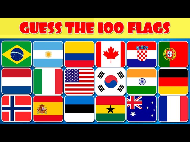 Guess the Flag Quiz | 100 Random Flags