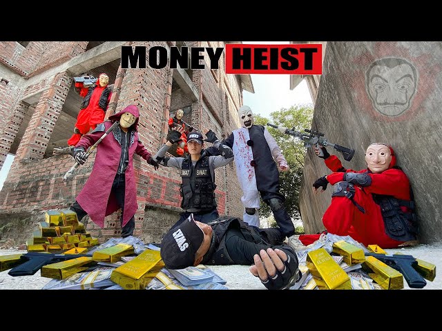 PARKOUR VS MONEY HEIST: Money Heist to find and kill Clown to get back money and gold | Epic POV