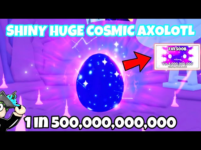 1 in 500B! 🌟☄️ HATCHING *SHINY HUGE COSMIC AXOLOTL* ANIMATION (Pets GO!)