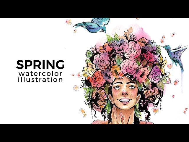 Watercolour Illustration - Spring