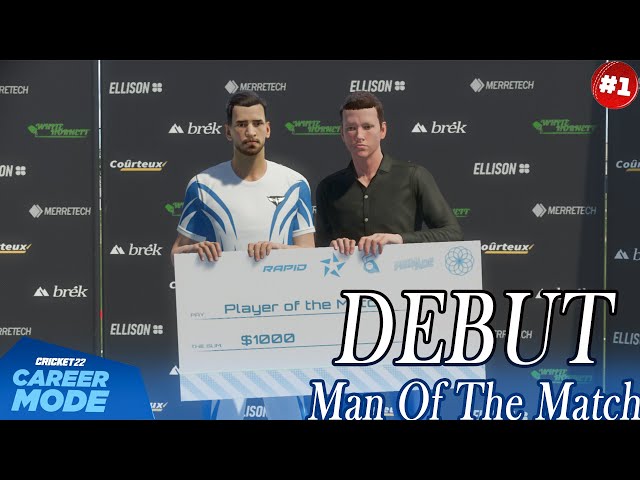 #1 Cricket 22 My Career Mode - Man Of The Match In My DEBUT | Hoshiarpur