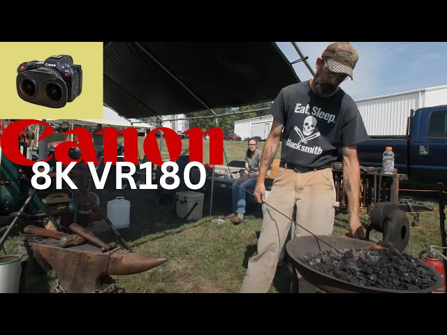 Blacksmith Complete Video at the Antique Machinery Show  Findlay Ohio 2023 Canon 8K60 VR180