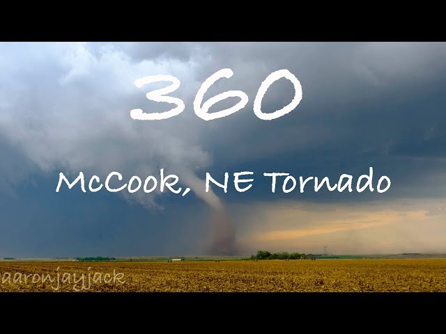 360 Footage Inside Developing TORNADO in McCook, Nebraska 5-17-19