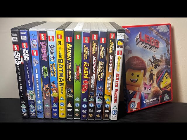 My LEGO DVD Collection Update 2023 (UK) DVD Unboxings