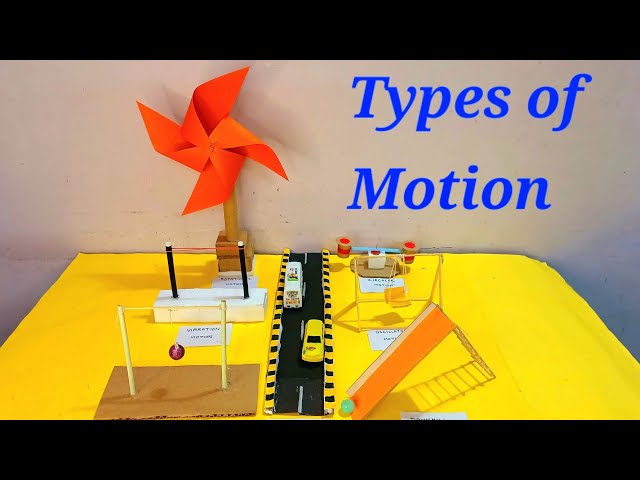 Types of Motion model | Physics working model | Types of Motion school science project