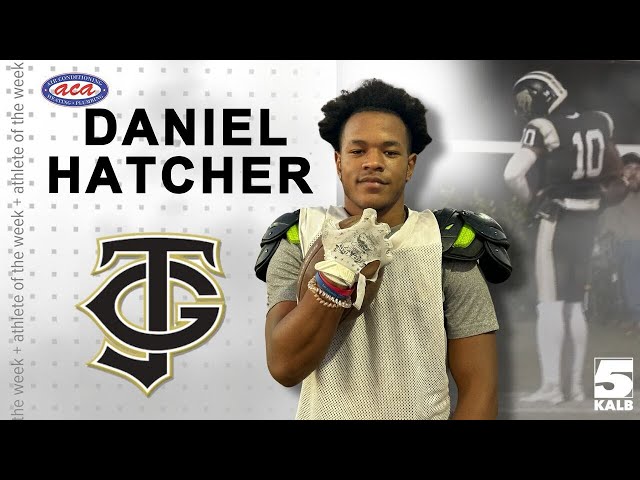 Striding down the field: Jena’s Daniel Hatcher