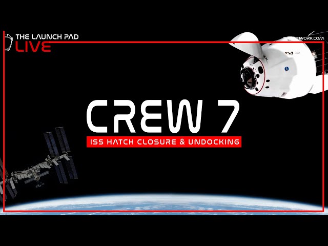 LIVE! Space Crew 7 ISS UnDocking