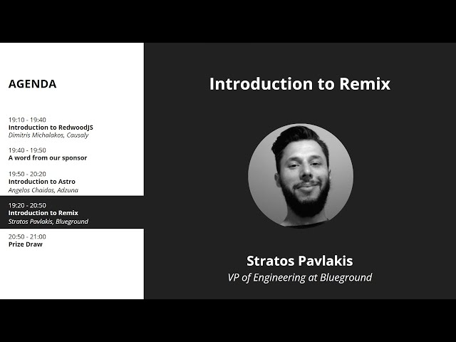 Introduction to Remix - Stratos Pavlakis