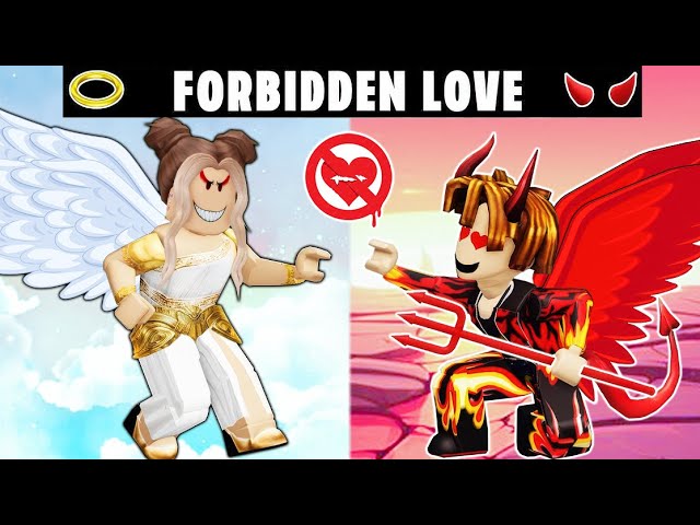 ROBLOX Brookhaven 🏡RP: Forbidden Love - Angel Falls in Love the Devil | Roblox Animation