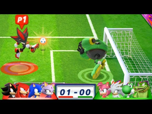 Mario & Sonic At The London 2012 Olympic Games Football #126 With Blaze, Sonic, Knuckles, Shadow