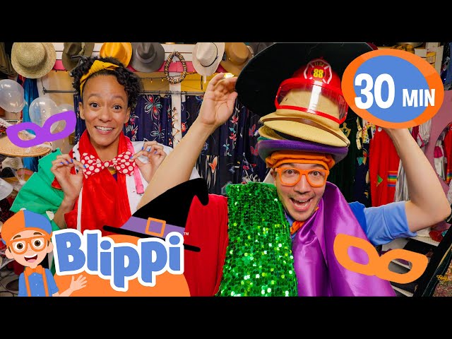 🎃 Blippi & Meekah’s Spooktacular Halloween Costume Adventure! 🧙‍♀️ | Fun & Educational for Kids