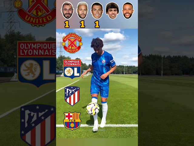 Benzema, Neymar, Ronaldo, Joao Felix, Memphis #football #shorts #ronaldo #neymar #benzema