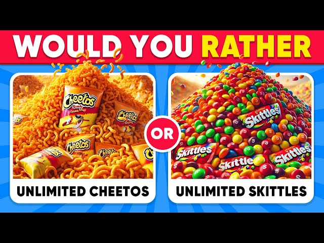 Would You Rather...? Savory Vs Sweet Edition 🍟🍧 Daily Quiz