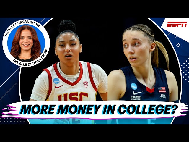 College hoops MORE lucrative than the WNBA??🚨💰| The Elle Duncan Show