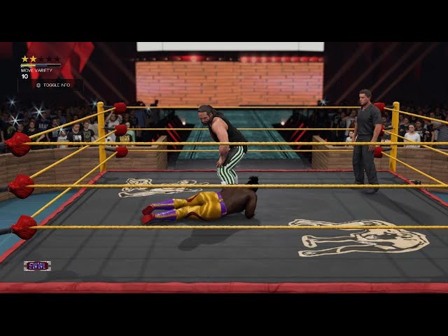 WWE 2K24 Created Wrestler wins with Power Slap 🤚⚠️