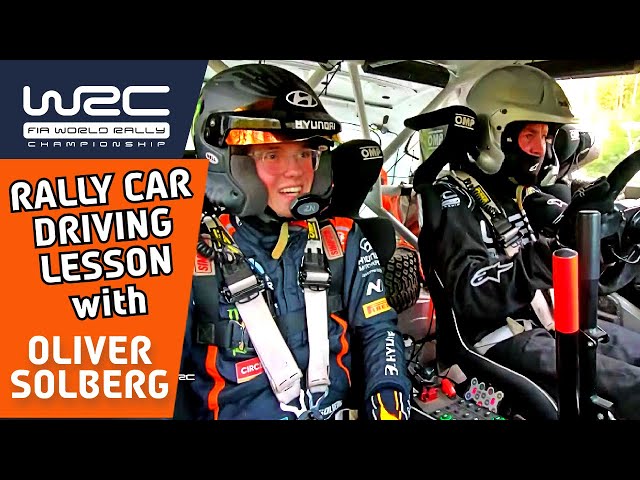 How to Drive a Rally Car with Oliver Solberg in his Hyundai i20 N Rally2 Car