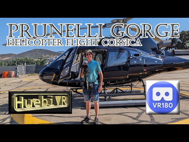 Prunelli Gorge from a bird's eye view 8K VR180