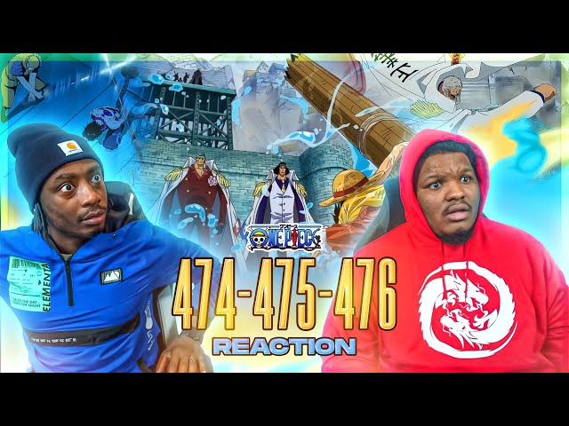 LUFFY JUST PULLED UP ON THE ADMIRALS!?! OP - Episode 474, 475, 476 | Reaction