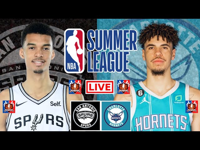 San Antonio Spurs vs Charlotte Hornets | NBA Summer League Live Scoreboard 2023 | Jimby Sports