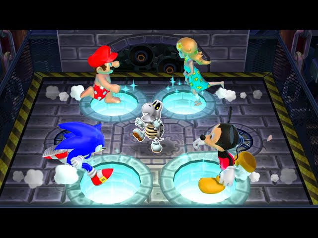 Mario Party 9 - All Survival Minigames ( 2 player )