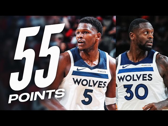 Anthony Edwards (33 PTS) & Julius Randle (22 PTS) Combine For 55 PTS In Chicago | November 7, 2024