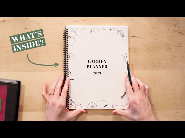 Handmade Garden Planner | An Organized Method for Planting & Harvesting Schedule | Vegetable Seeds