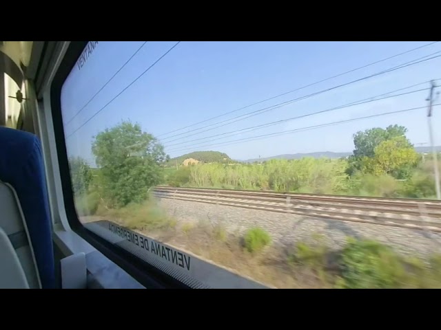 Barcelona to Bilbao train video Part One #vr180 stereoscopic 3d