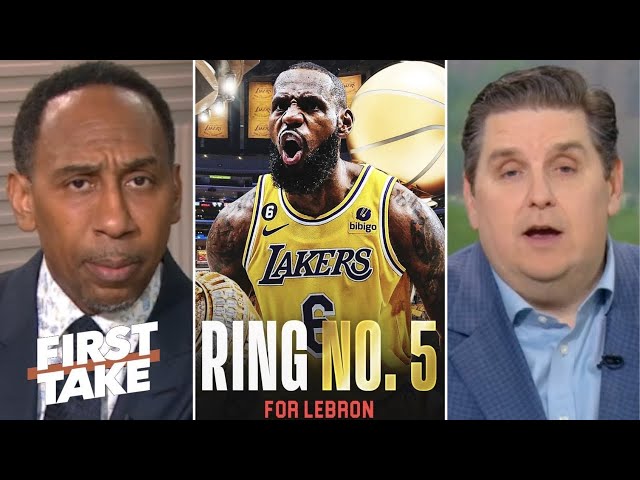 FIRST TAKE | He's focused on 5th NBA ring! - Stephen A. on Lakers star LeBron "Quit" on Social Media