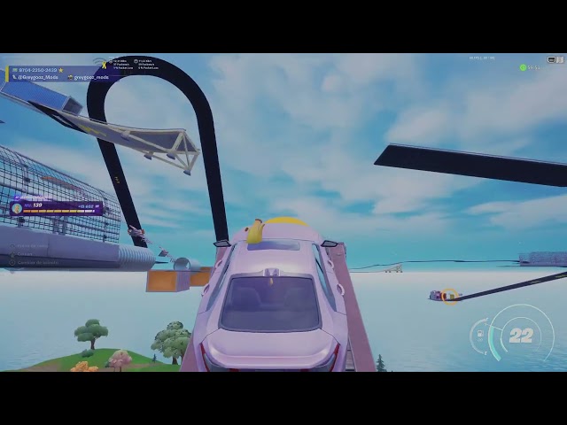 Fortnite cars PARKOUR !! 🤑🤑😎👻 | Parkour de coches | Fortnite