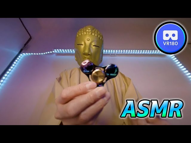 ASMR Meditation Watch the spinning fidget spinner VR180 4K60P Binaural