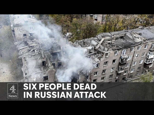 Ukraine war: At least six killed in wave of Russian missile and drone attacks