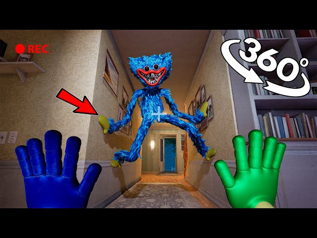 VR 360° Huggy Wuggy in My House! New DLC Poppy Playtime!