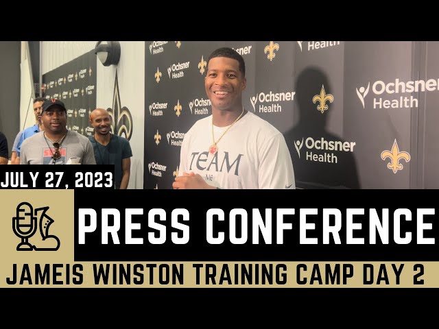 Jameis Winston FULL PRESS CONFERENCE Day 2 of Saints Training Camp