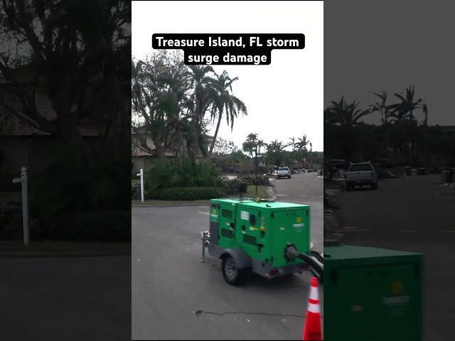 Treasure Island, FL storm surge damage #hurricane