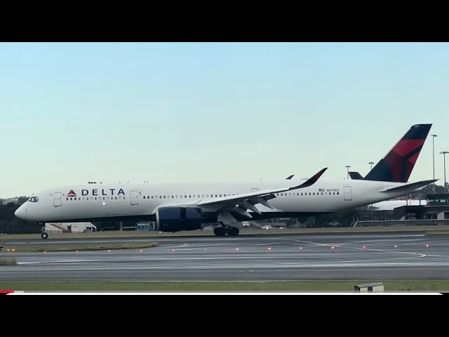 Delta & China Eastern A350-941, China Southern & Air Canada B777-200 arrival in Sydney on 16R