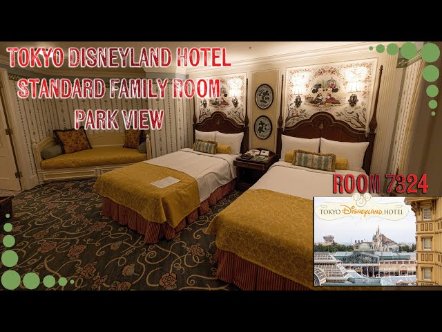 Tokyo Disneyland Hotel Standard Family Room Park View (7th - 9th Floors) Room 7324 Tour - Sleeps 5