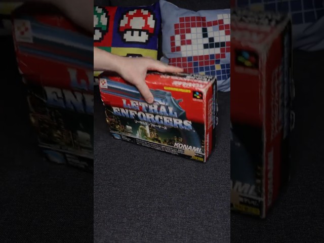 Unboxing + Gameplay of Lethal Enforcers with Konami Justifier on Super NES / Super Famicom