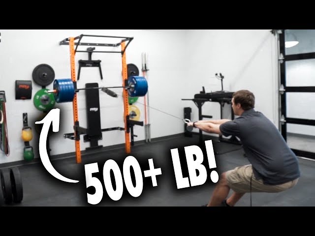 DROPPING 500+ LB Bar on PRx Folding SQUAT RACK Test!