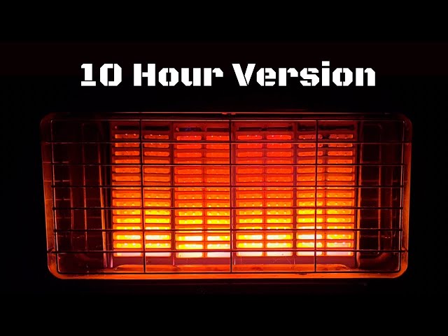 Soothing Heater Sound White Noise to Help you Sleep Fast  💤 10hrs | Black Screen