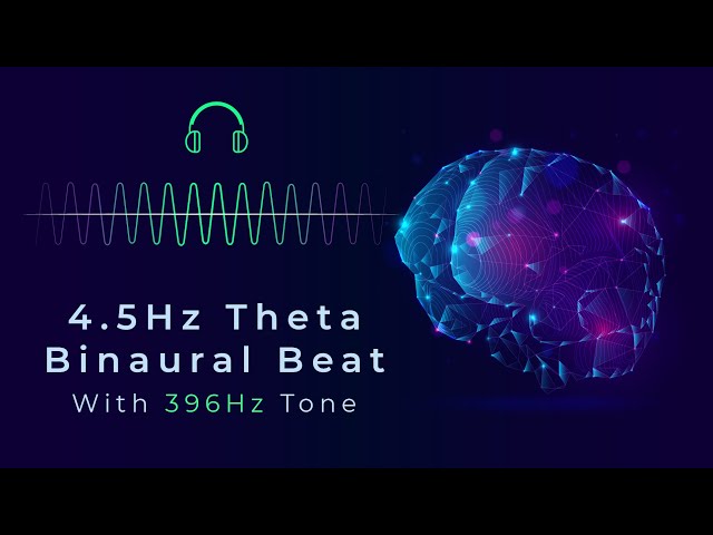 4.5Hz Theta Binaural Beats with 396Hz Frequency | Emotional Release & Deep Healing | ASMR Binaural