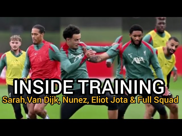 INSIDE TRAINING: Hard Training with Salah, Nunez, Chiesa, Jota Allison, Mac Allister Van Dijik...