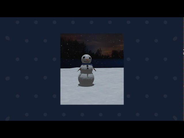 Snowman walking in Snow