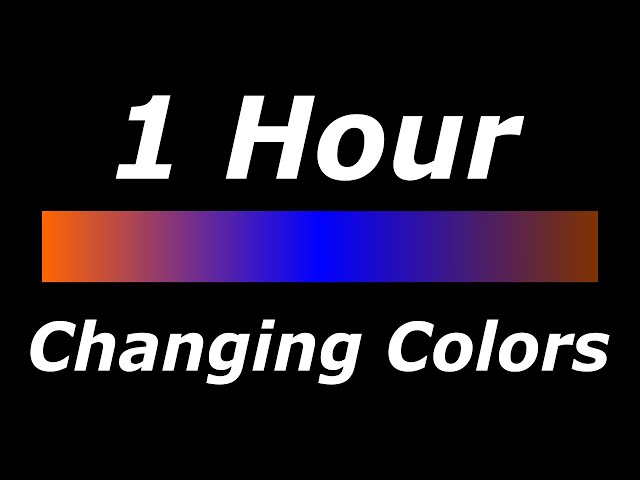 Relaxing 3 Color Changing: Orange-Blue-Brown Screen Led Lights [1 Hour]