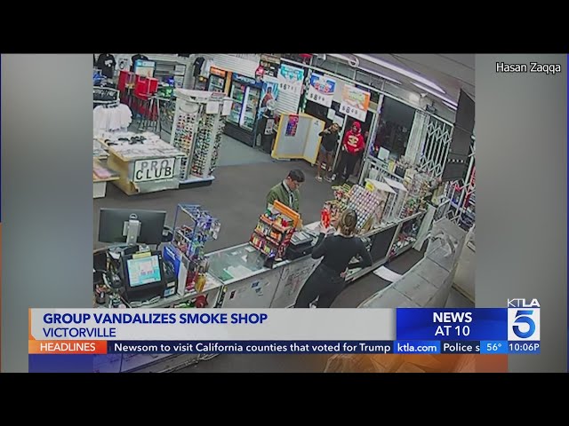 Victorville smoke and vape shop hit by vandals