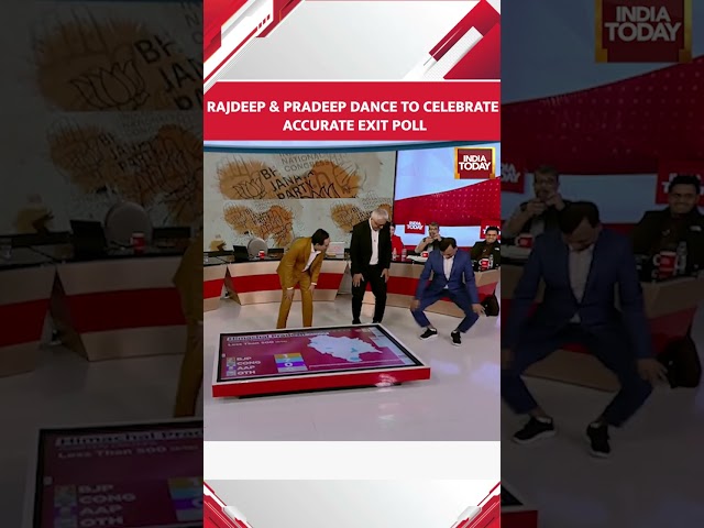 WATCH: Rajdeep Sardesai's Viral Dance To Celebrate Accurate Exit Polls | Election Results #shorts