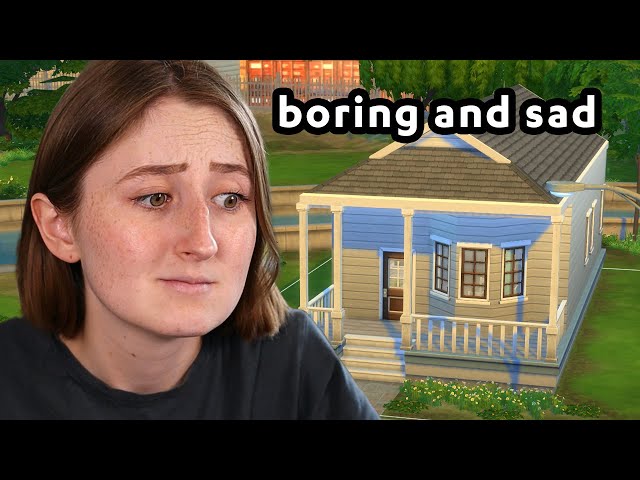 i'm fixing boring base game builds in the sims