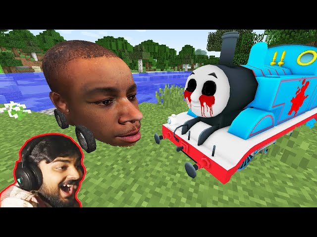 Cursed Thomas EXE vs REAL DaBaby in Minecraft - Mutahar Laugh