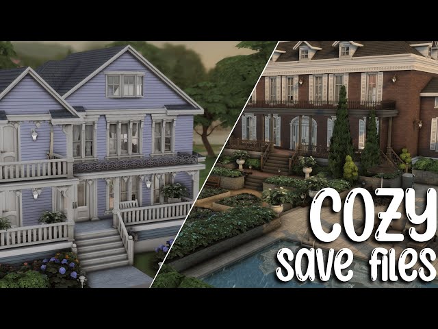 2 Cozy BASE GAME Save Files That EVERY Simmer Needs 🥰 | The Sims 4 Save File Review